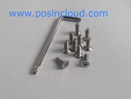 10 Stainless Tamper Proof M4 Torx Flat Head Pin In Star Security Screws with Screwdriver Online