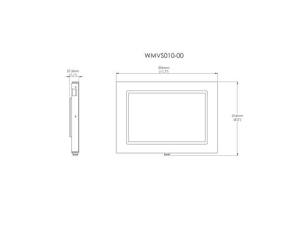 Amazon Fire HD 10 MAX 11 Security Wall Mount Metal Enclosure VESA Ready Online now