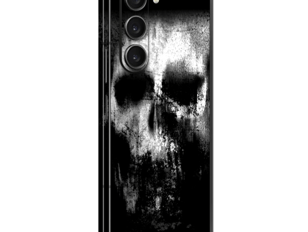 Samsung Galaxy Z FOLD 5 SIGNATURE Horror Black & White SKULL Skin For Discount