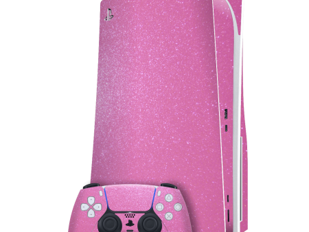 PlayStation 5 (PS5) DISC Edition DIAMOND PINK Skin Supply