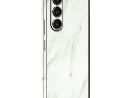 Samsung Galaxy Z FOLD 5 LUXURIA White MARBLE Skin Online