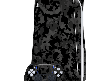 PlayStation 5 (PS5) DISC Edition SIGNATURE Camouflage DARK SLATE Skin Fashion