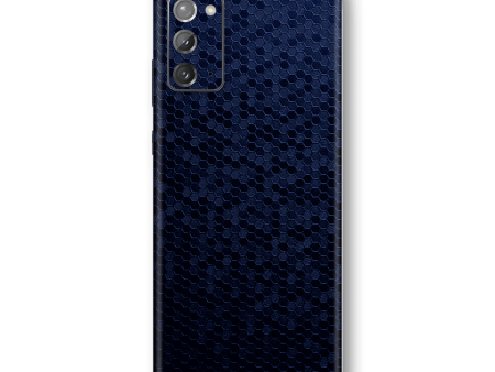 Samsung Galaxy NOTE 20 LUXURIA Navy Blue HONEYCOMB 3D TEXTURED Skin For Discount