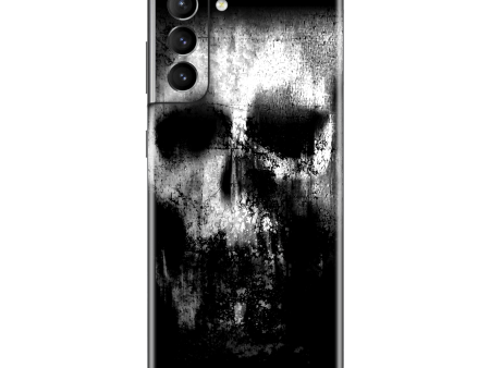 Samsung Galaxy S21+ PLUS SIGNATURE Horror Black & White SKULL Skin Sale