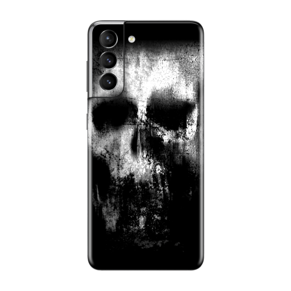 Samsung Galaxy S21+ PLUS SIGNATURE Horror Black & White SKULL Skin Sale