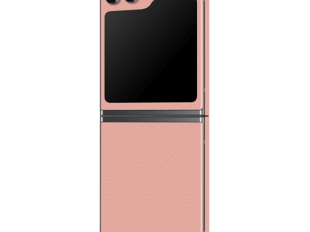 Samsung Z Flip 5 LUXURIA Soft PINK Textured Skin Supply