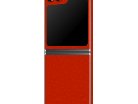 Samsung Z Flip 5 LUXURIA Red Cherry Juice Matt Textured Skin Cheap