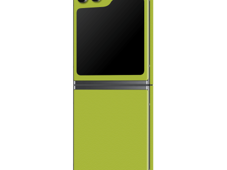 Samsung Z Flip 5 LUXURIA Lime Green Textured Skin Discount