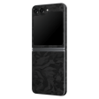 Samsung Z Flip 5 Luxuria BLACK CAMO 3D TEXTURED Skin Hot on Sale