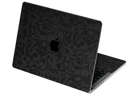 MacBook PRO 14  (2021 2023) Luxuria BLACK CAMO 3D TEXTURED Skin Hot on Sale