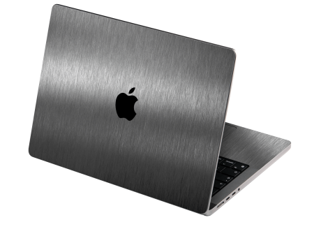 MacBook PRO 14  (2021 2023) BRUSHED TITANIUM Metallic Skin Online Sale