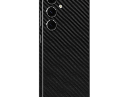 Samsung Galaxy S24+ PLUS Textured CARBON Fibre Skin - BLACK on Sale