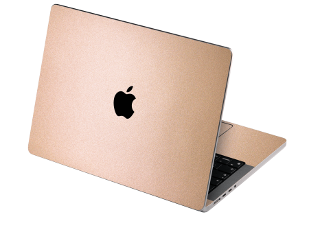 MacBook PRO 14  (2021 2023) LUXURIA Rose Gold Metallic Skin For Cheap