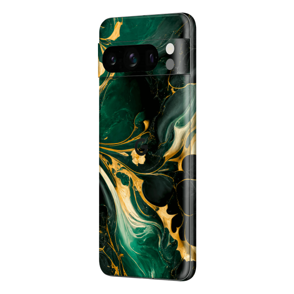 Google Pixel 8 PRO SIGNATURE AGATE GEODE Royal Green-Gold Skin Online