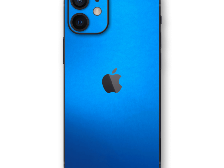 iPhone 12 MINI SATIN BLUE Metallic Skin For Sale