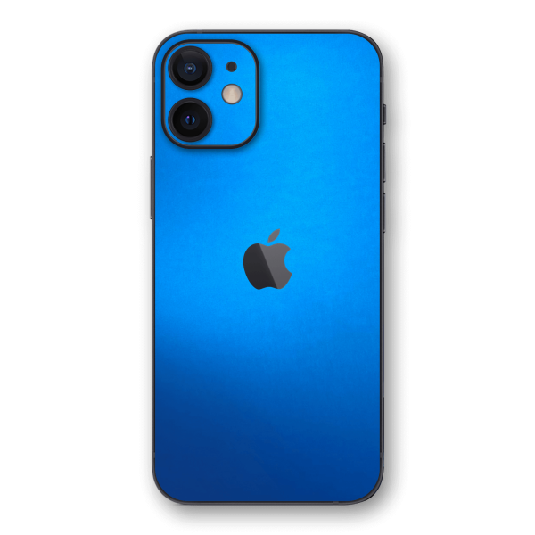 iPhone 12 MINI SATIN BLUE Metallic Skin For Sale