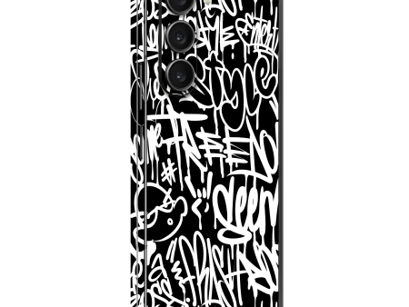 Samsung Galaxy Z FOLD 5 SIGNATURE Monochrome Graffiti Skin For Cheap