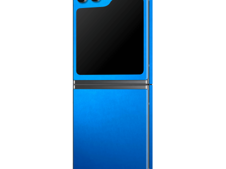 Samsung Z Flip 5 SATIN BLUE Metallic Skin Online Hot Sale