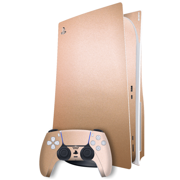 PlayStation 5 (PS5) DISC Edition LUXURIA Rose Gold Metallic Skin Fashion