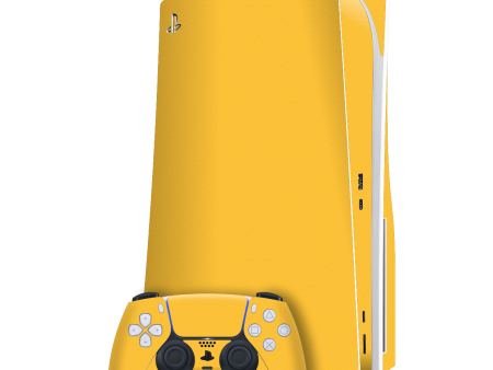 PlayStation 5 (PS5) DISC Edition LUXURIA Tuscany Yellow Textured Skin Supply