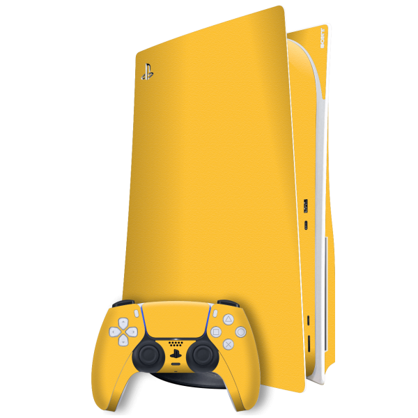 PlayStation 5 (PS5) DISC Edition LUXURIA Tuscany Yellow Textured Skin Supply