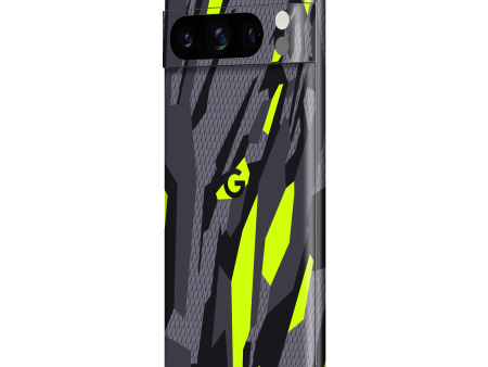 Google Pixel 8 PRO SIGNATURE Abstract Green CAMO Skin Online now