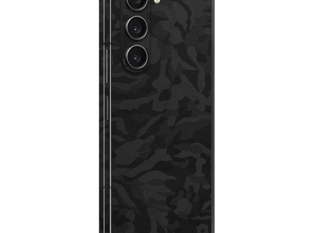 Samsung Galaxy Z FOLD 5 Luxuria BLACK CAMO 3D TEXTURED Skin Online Sale