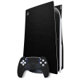 PlayStation 5 (PS5) DISC Edition LUXURIA RIDERS Black LEATHER Textured Skin For Discount