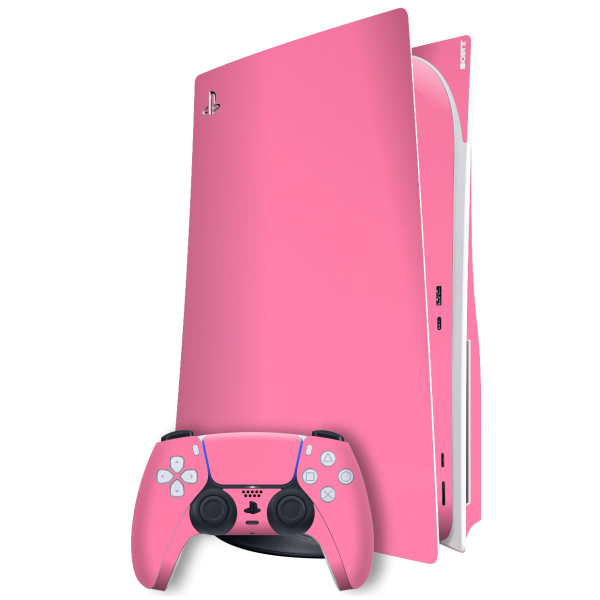 PlayStation 5 (PS5) DISC Edition GLOSSY HOT PINK Skin on Sale