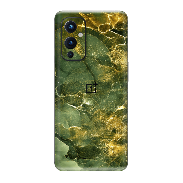 OnePlus 9 SIGNATURE AGATE GEODE Royal Green-Gold Skin For Sale