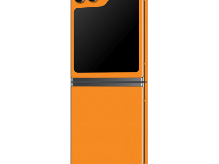 Samsung Z Flip 5 LUXURIA Sunrise Orange Matt Textured Skin on Sale