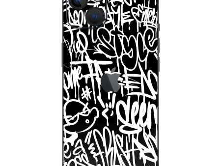 iPhone 13 MINI SIGNATURE Monochrome Graffiti Skin Cheap