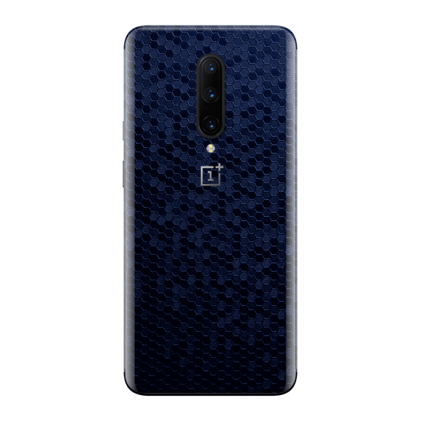 OnePlus 7 PRO LUXURIA Navy Blue HONEYCOMB 3D TEXTURED Skin For Discount