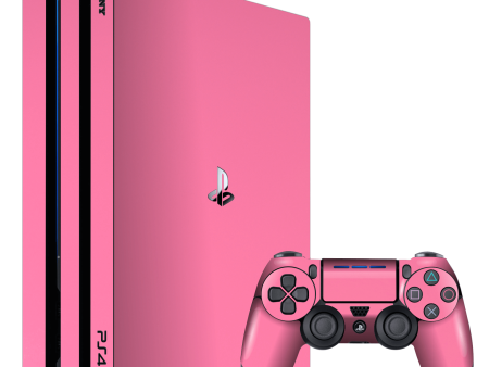 Playstation 4 PRO (PS4 Pro) GLOSSY HOT PINK Skin Online Sale