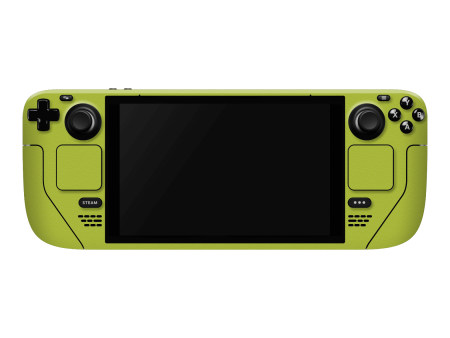 Steam Deck Oled LUXURIA Lime Green Textured Skin For Sale