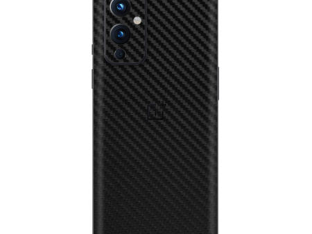 OnePlus 9 3D Textured CARBON Fibre Skin - BLACK Online now