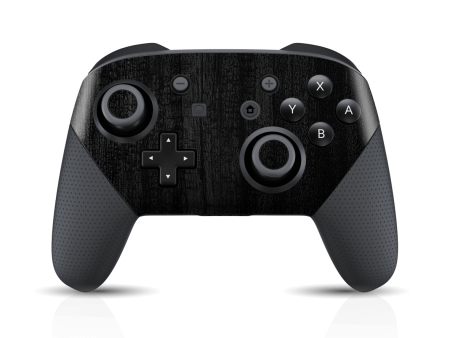 Nintendo Switch Pro CONTROLLER LUXURIA Black CHARCOAL Textured Skin Sale