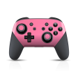 Nintendo Switch Pro CONTROLLER GLOSSY HOT PINK Skin For Discount