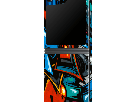 Samsung Z Flip 5 SIGNATURE Street Art Graffiti Skin For Cheap