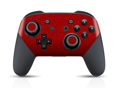 Nintendo Switch Pro CONTROLLER Diamond RED Skin Discount