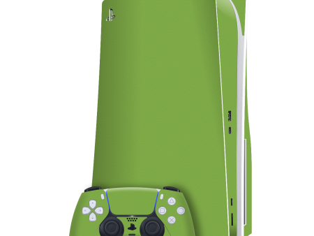 PlayStation 5 (PS5) DISC Edition LUXURIA Lime Green Textured Skin Cheap