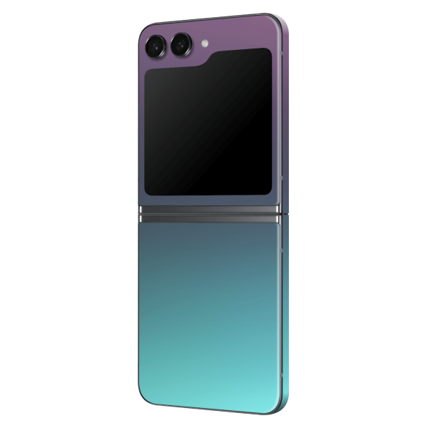 Samsung Z Flip 5 CHAMELEON TURQUOISE LAVENDER Matt Metallic Skin Online Sale