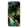 iPhone 14 PRO SIGNATURE AGATE GEODE Royal Green-Gold Skin Online