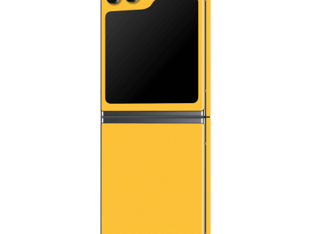 Samsung Z Flip 5 LUXURIA Tuscany Yellow Textured Skin For Sale