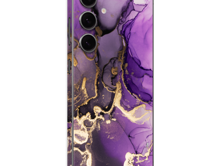 Samsung Galaxy S24 SIGNATURE AGATE GEODE Purple-Gold Skin Discount