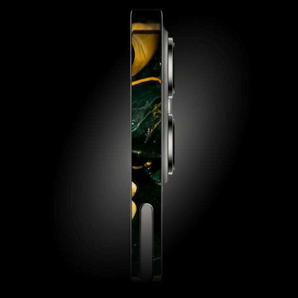 iPhone 14 PRO SIGNATURE AGATE GEODE Royal Green-Gold Skin Online