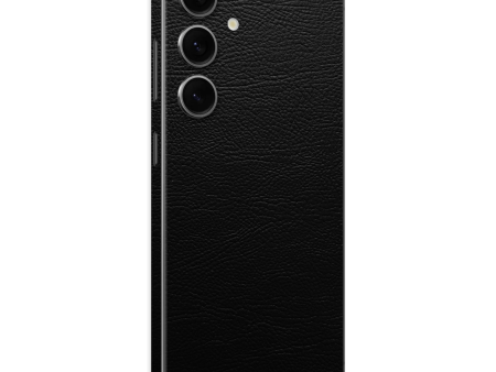 Samsung Galaxy S24 LUXURIA RIDERS Black LEATHER Textured Skin Online Hot Sale