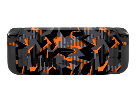 Steam Deck Oled SIGNATURE Sharp-Edged Orange CAMO Skin on Sale