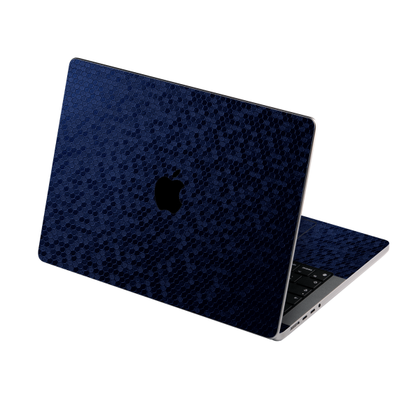 MacBook PRO 14  (2021 2023) LUXURIA Navy Blue HONEYCOMB 3D TEXTURED Skin For Discount