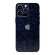 iPhone 15 PRO LUXURIA Navy Blue HONEYCOMB 3D TEXTURED Skin Sale